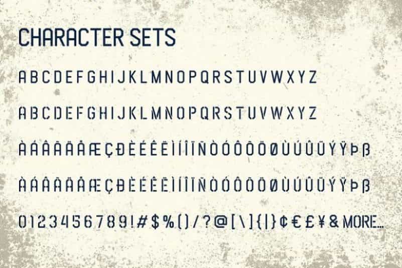 Airborne 86 Sans Military Font Image 3