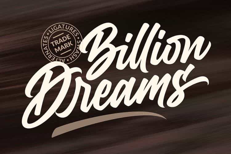 Billion Dreams Script Font Image 1