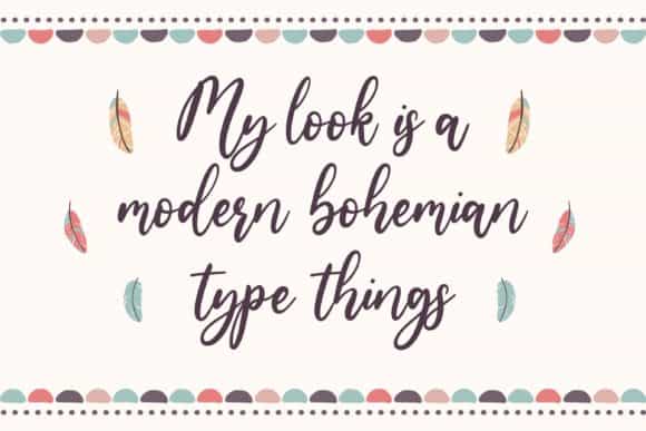 Bowhead Modern Calligraphy Font Image 3