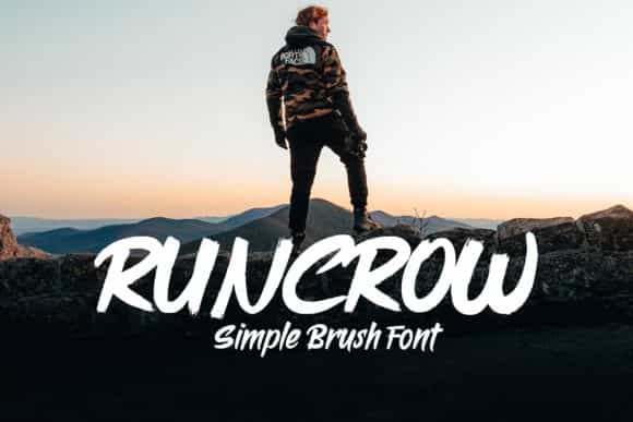 Runcrow Brush Font Image 1