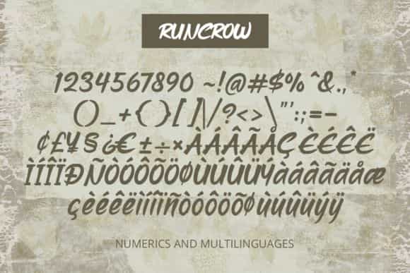 Runcrow Brush Font Image 4