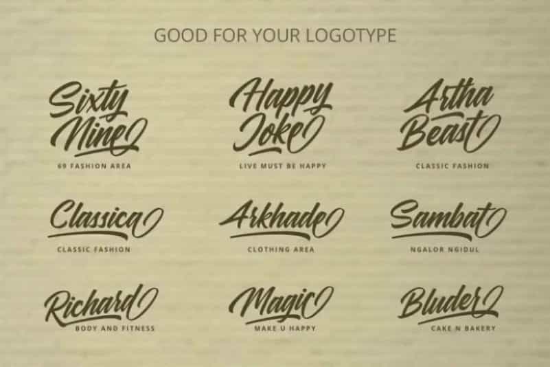 Samble Trice Brush Font Image 2