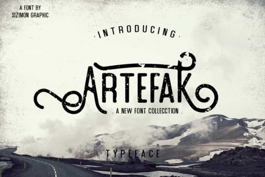 Artefak Vintage Display Font Image 1