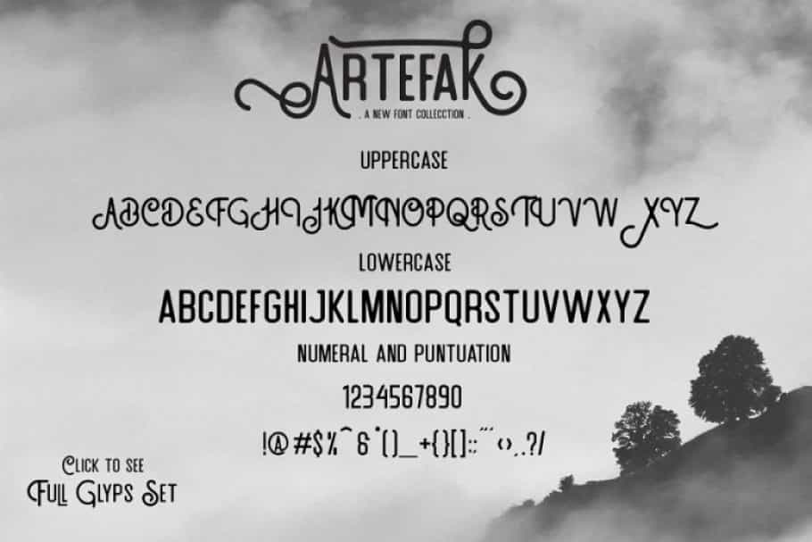 Artefak Vintage Display Font Image 3