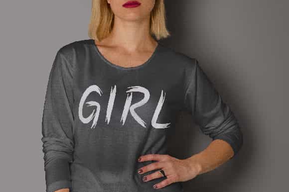 Zebra Brush Font Image 2