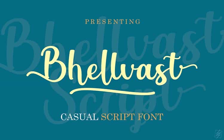 Bhellvast Casual Script Font Image 1