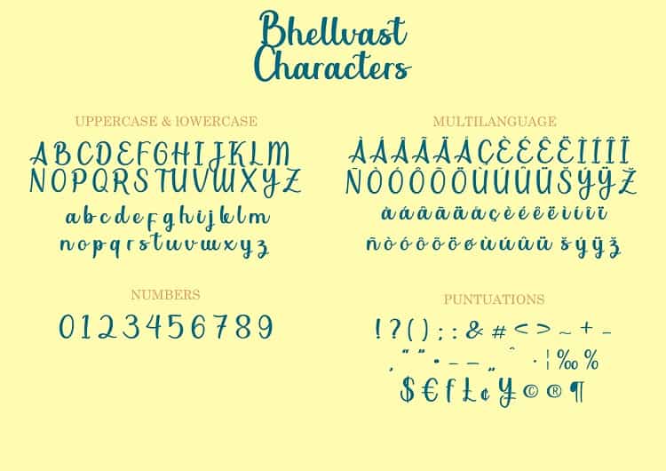 Bhellvast Casual Script Font Image 3