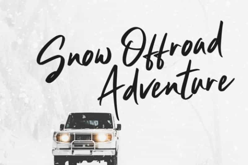 Clattering Brush Font Image 3