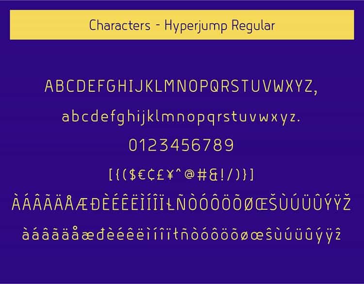 Hyperjump Sans Serif Font Family Image 3