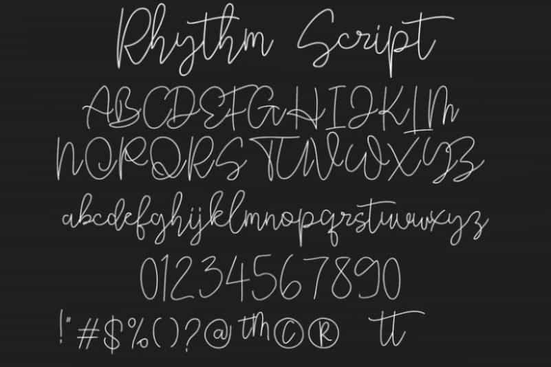Rhythm Handwritten Script Font Image 3