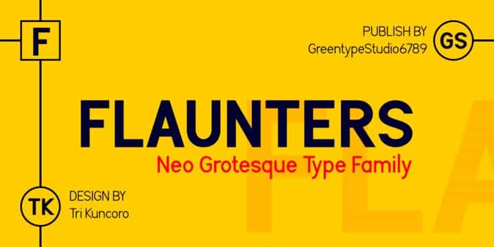 Flaunters Sans Serif Font Image 1