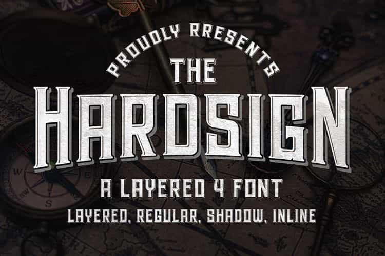 Hardsign Display Font Image 1