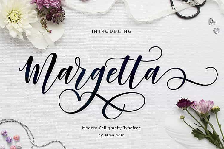 Margetta Calligraphy Font Image 1
