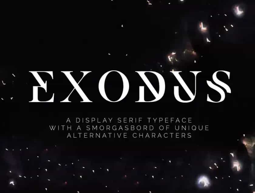 Exodus Font Free Image 1
