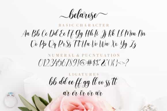 Belarose Modern Calligraphy Font Image 4