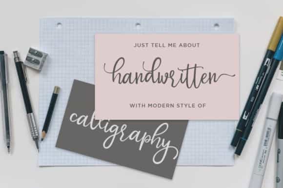 Mottion Modern Calligraphy Font Image 2