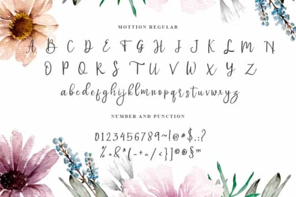Mottion Modern Calligraphy Font Image 4