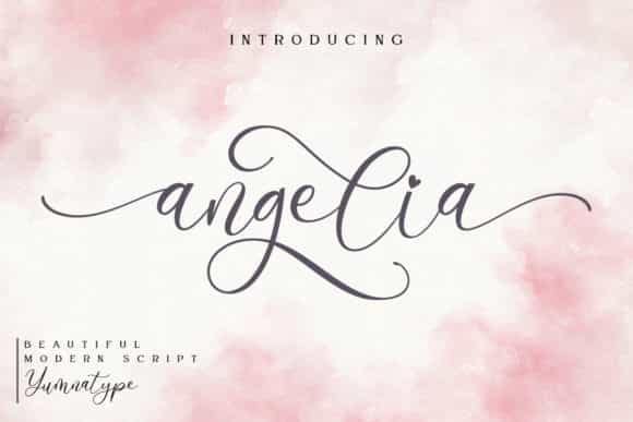 Angelia Calligraphy Font Image 1