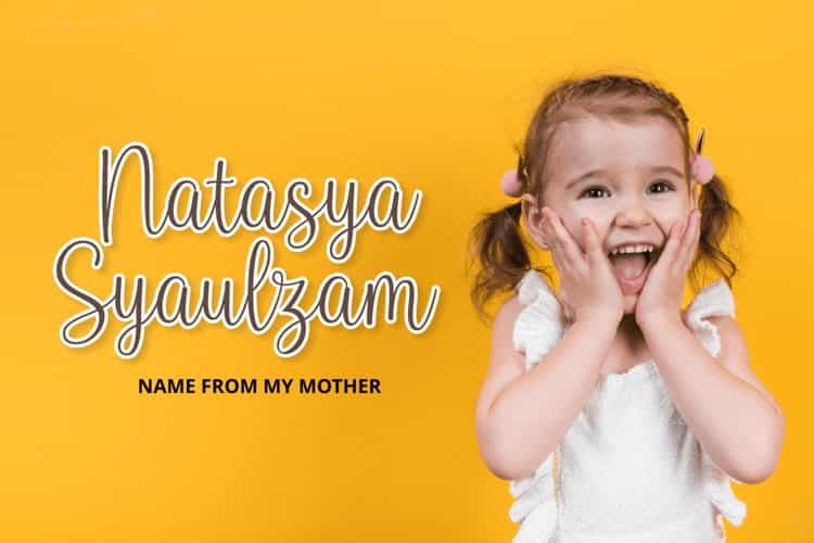 Baby Names Calligraphy Font Image 2
