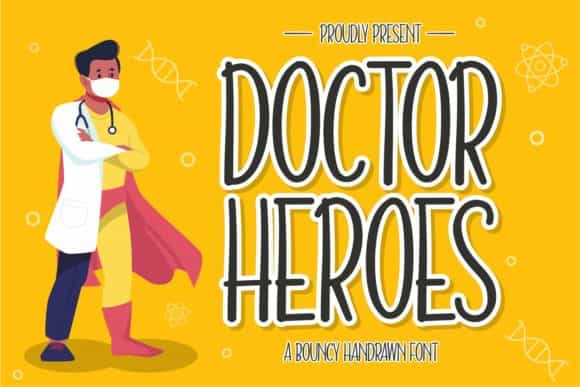 Doctor Heroes Cartoon Font Image 1