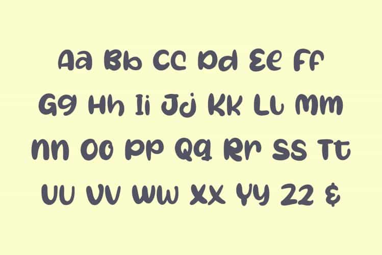 Oh My Baby Cartoon Font Image 3
