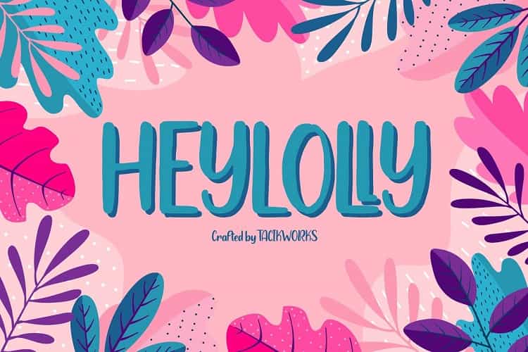 Heylolly Display Font Image 1