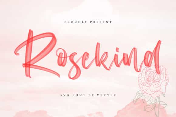 Rosekind Brush Script Font Image 1