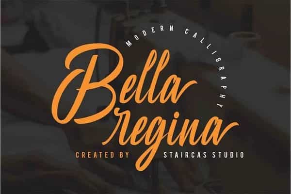 Bella Regina Calligraphy Font Image 1