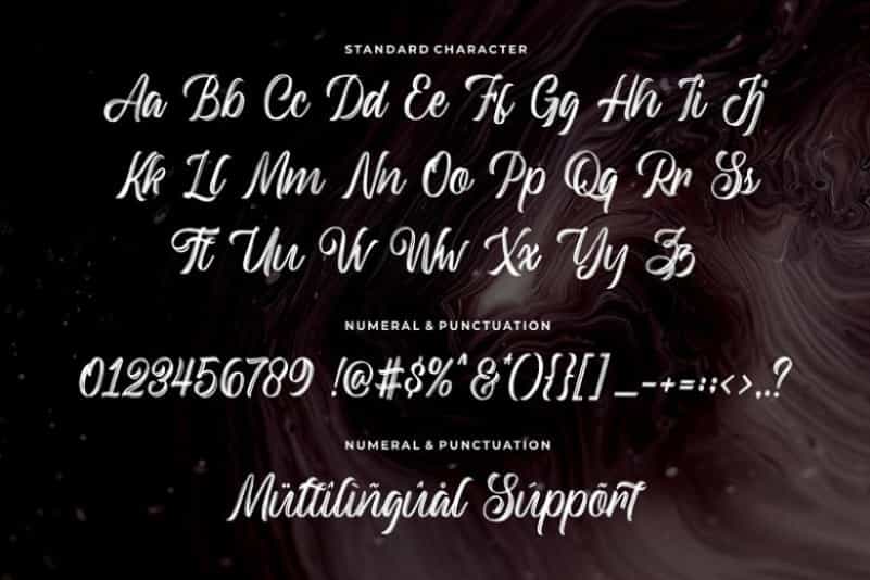 Backrush Handbrush Script Font Image 3