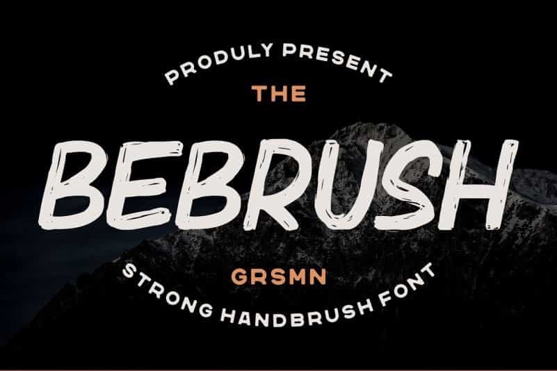 Bebrush Handbrush Font Image 1