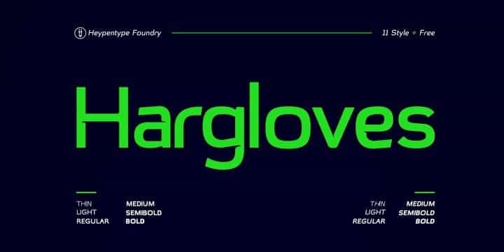 Hargloves Sans Serif Font Image 1