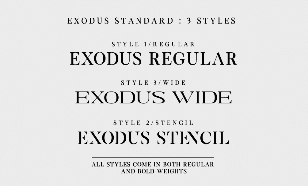 Exodus Font Free Image 3