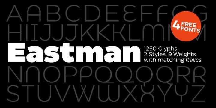 Eastman Sans Serif Font Image 1