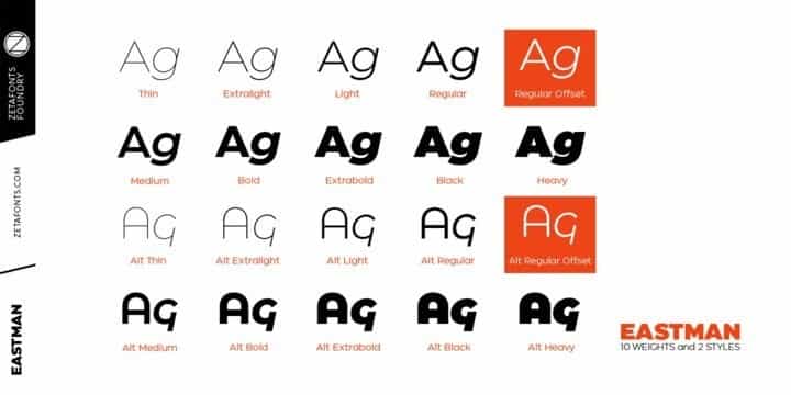 Eastman Sans Serif Font Image 3