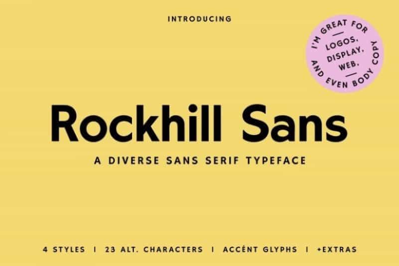 Rockhill Sans Serif Font Image 1