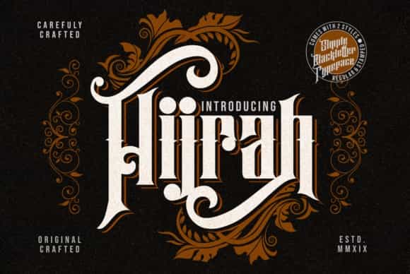Hijrah Display Gothic Font Image 1