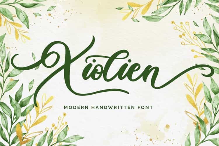 Xiolien Handwritten Font Image 1