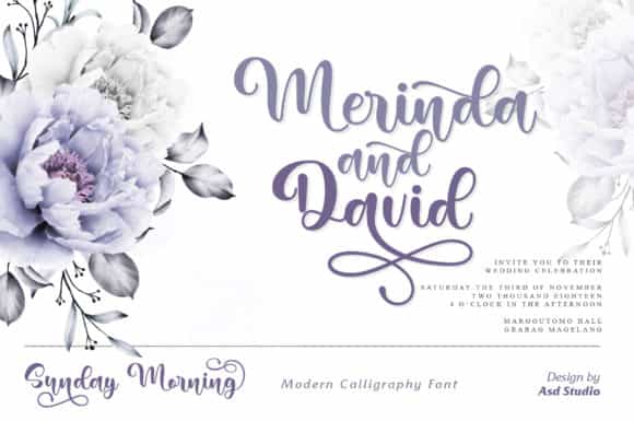 Sunday Morning Calligraphy Font Image 2