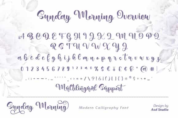 Sunday Morning Calligraphy Font Image 4