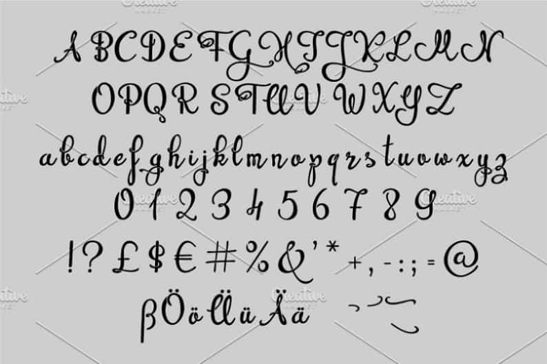 Beprity Stencil Calligraphy Script Font Image 3