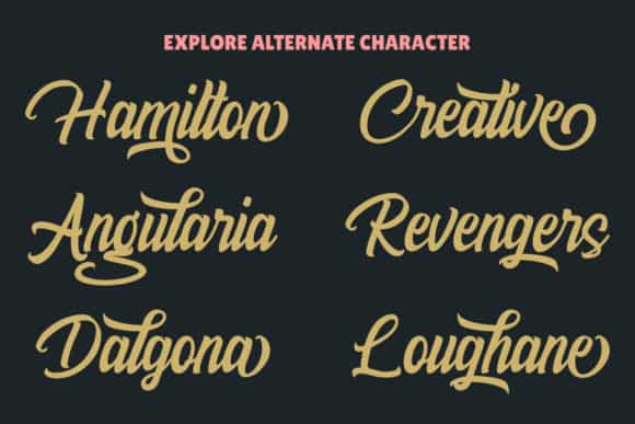 Billyana Bold Script Font Image 2
