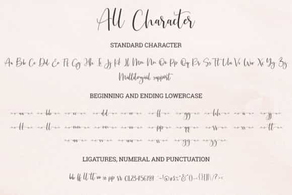 Just Love Calligraphy Script Font Image 3