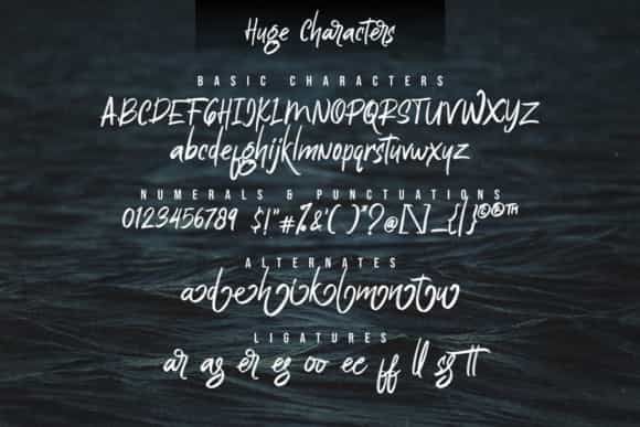 Huge Brush Script Font Image 3