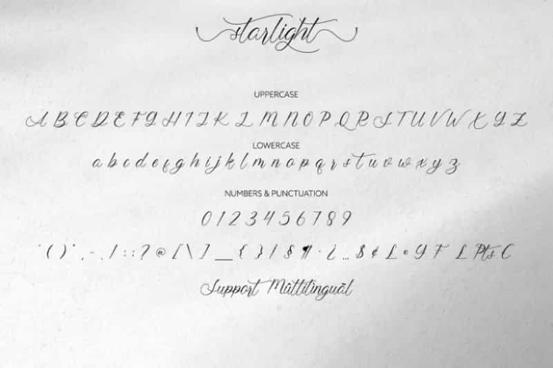 Starlight Modern Calligraphy Font Image 3