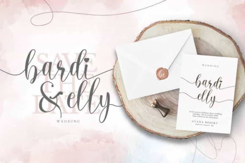 Lovely Calligraphy Font Image 2