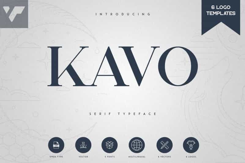 Kavo Modern Serif Typeface Image 1