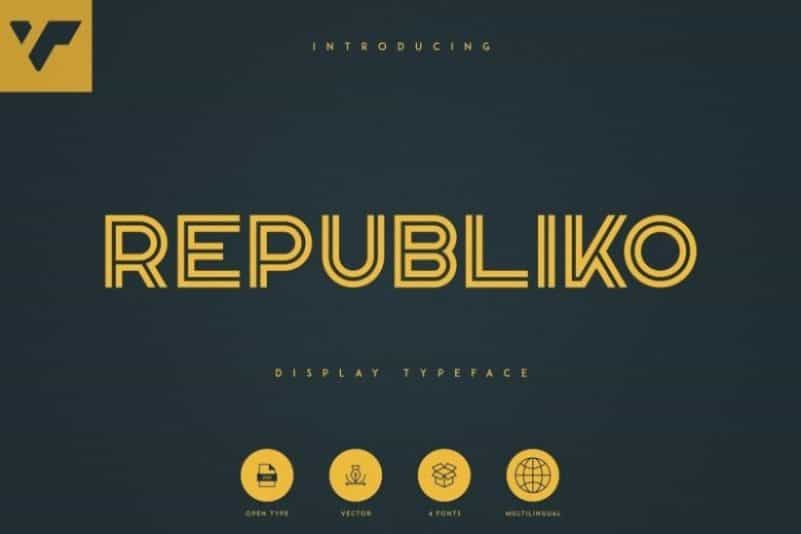 Republiko Display Typeface Image 1