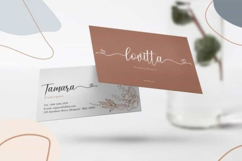 Lover Bunny Calligraphy Font Image 2