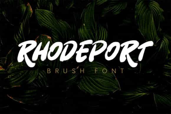 Rhodeport Brush Font Image 1