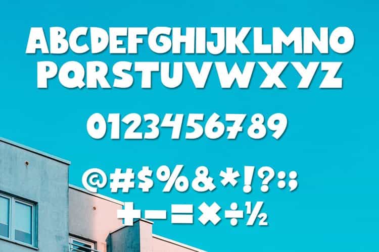 Blue Night Bold Cartoon Font Image 3